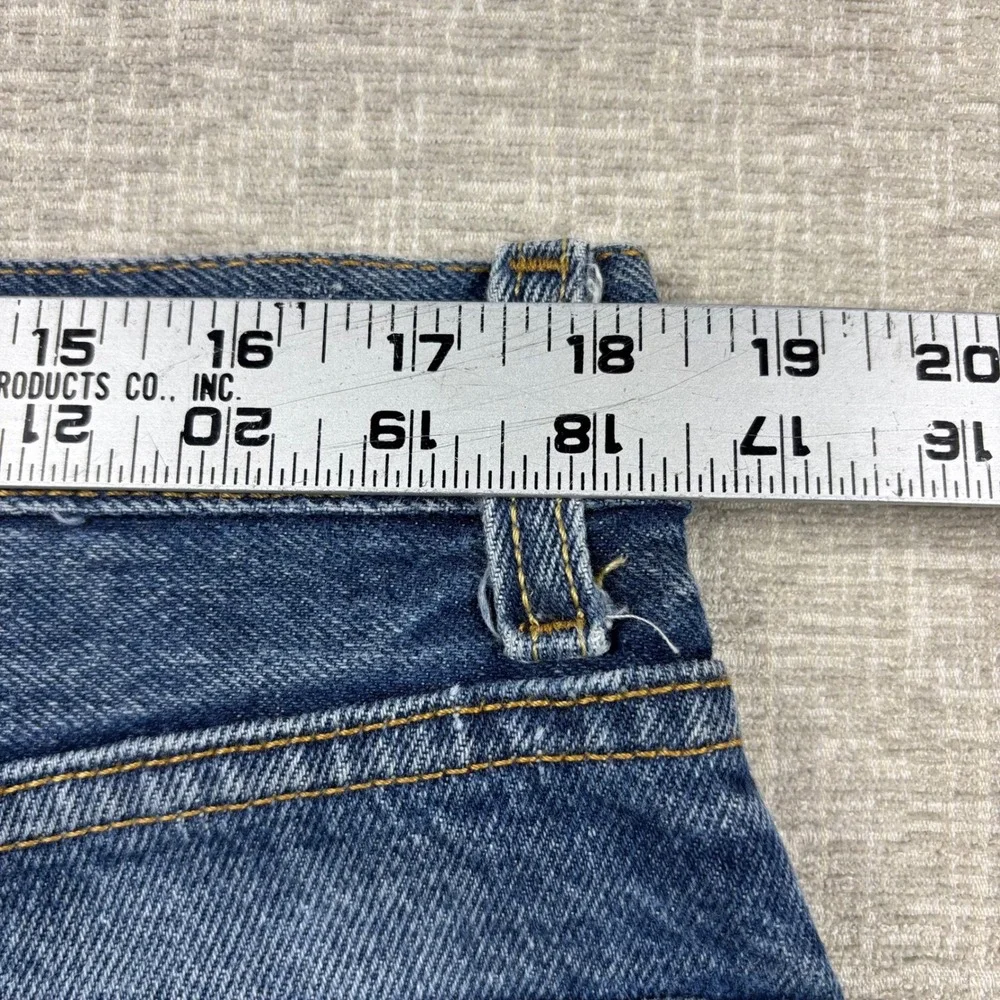 Vintage Levis 505 Mens 36x32 Distressed Jeans Thigh Faded Festival Denim